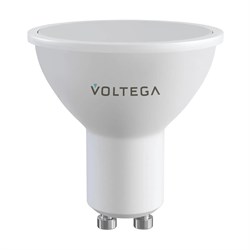 Лампа светодиодная диммируемая Voltega GU10 5W 2700К матовая 2425 - фото 746636