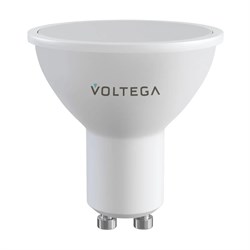 Лампа светодиодная диммируемая Voltega VG GU10 5,5W 3000-6500K матовая 2426 - фото 746639