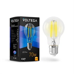 Лампа светодиодная Voltega E27 7W 2800K 7140 - фото 746653