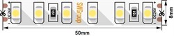 Светодиодная лента 9.6Вт 5M нейтральное белое свечение - фото 747331