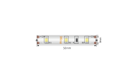 SWG Standard Светодиодная лента  2835, 60 LED/м, 4,8 Вт/м, 12В , IP66, Цвет: Теплый белый, SWG260-12-4.8-WW-66-M