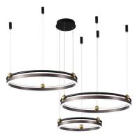 Каскадная люстра Crystal Lux FERNANDO SP158W LED COFFEE/BLACK