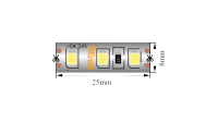 SWG Standard Светодиодная лента 2835, 120 LED/м, 9,6 Вт/м, 24В , IP65, 3M, Цвет: Нейтральный белый, SWG2120-24-9.6-NW-65-M