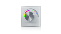 EasyDim Радио панель W-RGB (W) встраиваемая в стену с валкодером на 1 зону  для RGB ленты, белая, W-RGB-W