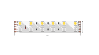 DesignLed Светодиодная лента IP33 RGB + нейтральное белое свечение, DSG5120-24-RGB+NW-33