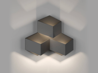 DesignLed Светильник настенный GW PALMIRA черный, 9 Вт, GW-1101-3-9-BL-WW