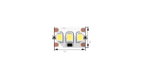 SWG Standard Светодиодная лента 2835, 204 LED/м, 22 Вт/м, 12В , IP20,3M, Цвет: Нейтральный белый, SWG2204-12-22-NW-M