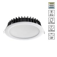 358955 NT Светильник 20Вт 3000/4000/6000К 220В IP20 SPOT