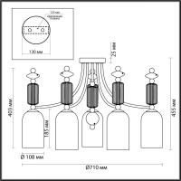 Накладная люстра Odeon Light 4861/5C