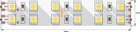 SWG Standard Светодиодная лента 5050, 120 LED/м, 28,8 Вт/м, 24В , IP20, Цвет: Холодный белый, SWG5120-24-28.8-W-M