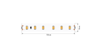SWG Standard Светодиодная лента 2835, 120 LED/м, 9,6 Вт/м, 24В , IP65, 3M, Цвет: Теплый белый, SWG2120-24-9.6-WW-65-M