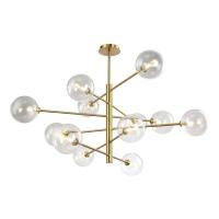 Люстра на штанге Crystal Lux MARZO SP12 BRONZE/TRANSPARENTE