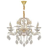 Подвесная люстра AM Group CLEOPATRA SP8 WH+GL