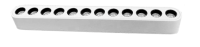 CLARUS Магнитный ультратонкий трековый светильник AKCENT белый, 12W, 4000K, 50 шт