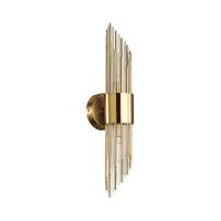 4847/2W HALL ODL21 420 золото/металл/стекло Бра G9 2*40W FLAMBI
