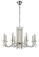 Подвесная люстра Crystal Lux AURELIO SP8 GOLD+CHROME/TRANSPARENT