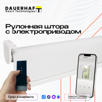 Рулонная штора с электроприводом Dauerhaft (1м./ начальная цена)