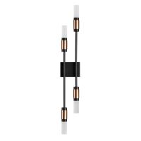 5009/10WL L-VISION ODL24 529 матовый черный/ант.бронза/белый/металл/стекло Бра LED 10W 4000K 540лм CANDEL