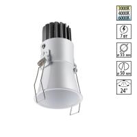 358906 NT Светильник 7Вт 3000/4000/6000К 220В IP20 SPOT