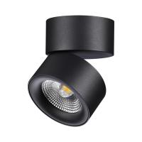 358781 OVER NT21 364 черный Светильник накладной светодиодный IP20 LED 25W 4000K 2200Лм 100-265V GRODA