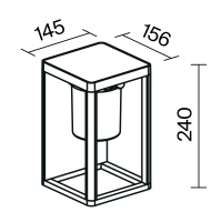 Настенный светильник (бра) Outdoor OSL457WL-L2GF3K