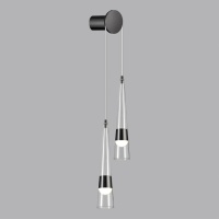 5044/24WL L-VISION ODL24 000 глянц.темн.хром/прозрачный/металл/стекло Бра LED 24W 3000K 2536Лм LUMP