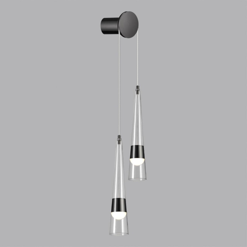 5044/24WL L-VISION ODL24 000 глянц.темн.хром/прозрачный/металл/стекло Бра LED 24W 3000K 2536Лм LUMP