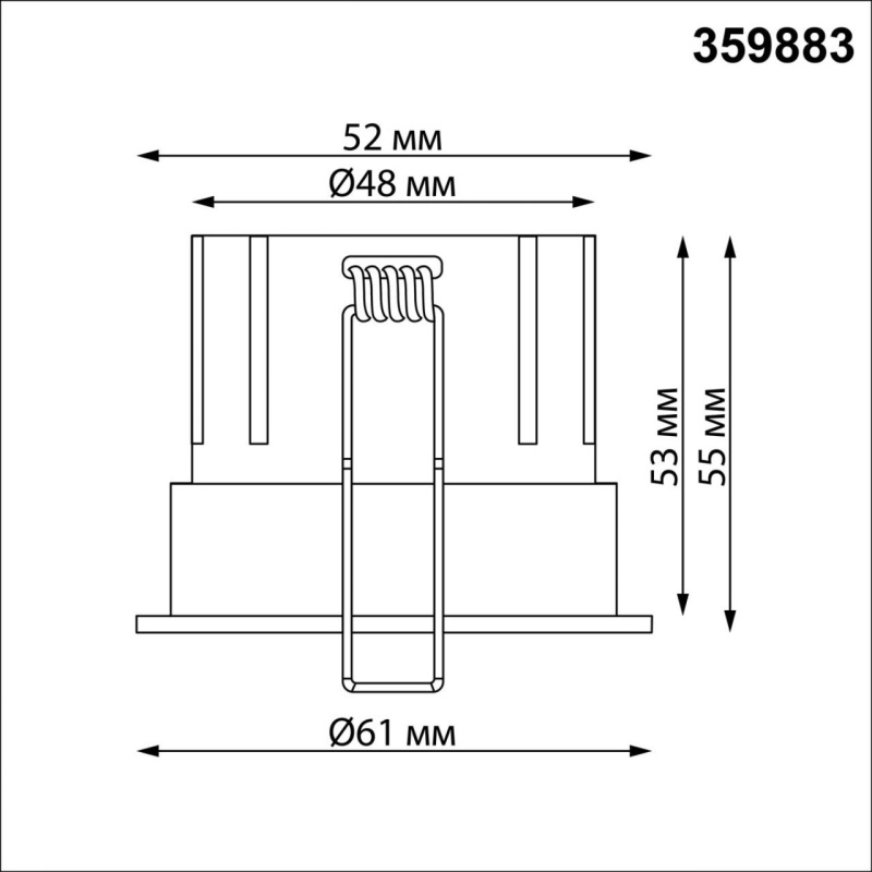 359883 NT Светильник 5Вт 3000/4000/6000К 100-265В IP20 WIR