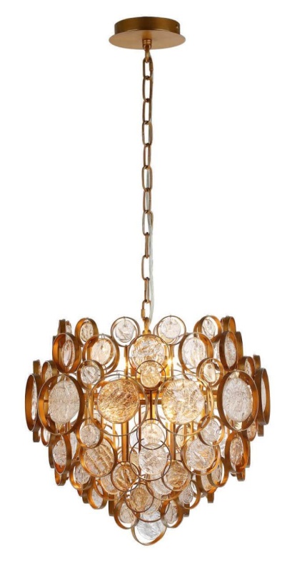 Подвесная люстра Crystal Lux DESEO SP6 D460 GOLD