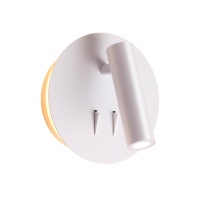 3912/9WL HIGHTECH ODL20 471 бел/металл Наст-й свет-к с лампой д/чтения с выкл LED 9W 3000K 220V BEAM