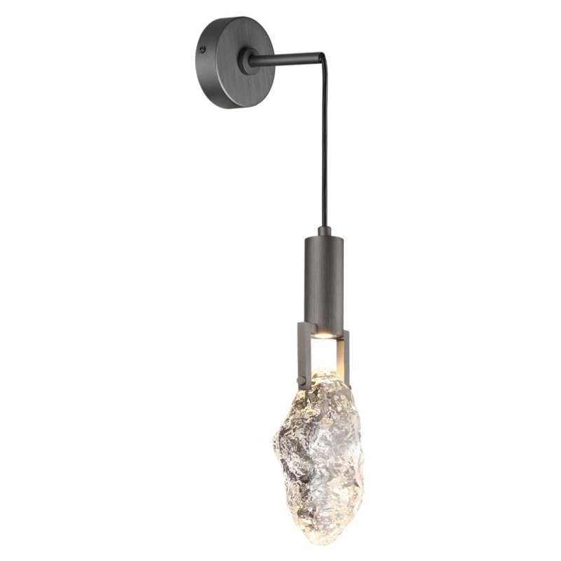 6695/5WL MIDCENT ODL24 239 Настенный светильник брашир. черный/металл/стекло IP20 LED 5W 200Лм 3000K LIA