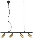Подвесная люстра Crystal Lux CLT 015C4 L800 BL-GO