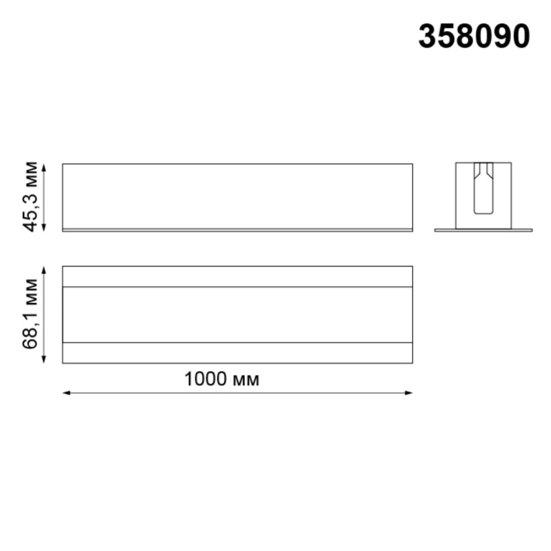 358090 NT Встраиваемый профиль IP20 PORT