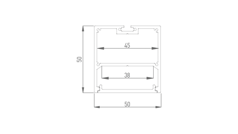 DesignLed Подвесной/накладной алюминиевый профиль Design LED LS.5050-B-R, LS.5050-B-R