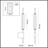 4794/12WL PENDANT ODL21 403 бронзовый/белый Бра LED 12W REEDS