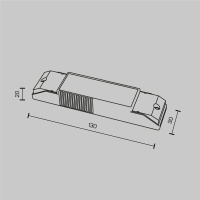 Источник тока Lighting control PSL-DL40-3CCT-150-300mA