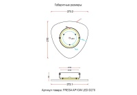 Бра Crystal Lux FRESA AP10W LED D270 WHITE