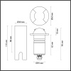 6662/2GL3 ODL Грунтовый светильник LED 3Вт 3000К 12/24В IP67 NATURE