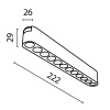 Трековый светильник Technical TR082-1-12W3K-M-B