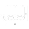 Накладной светильник ARTE Lamp A5633PL-2WH