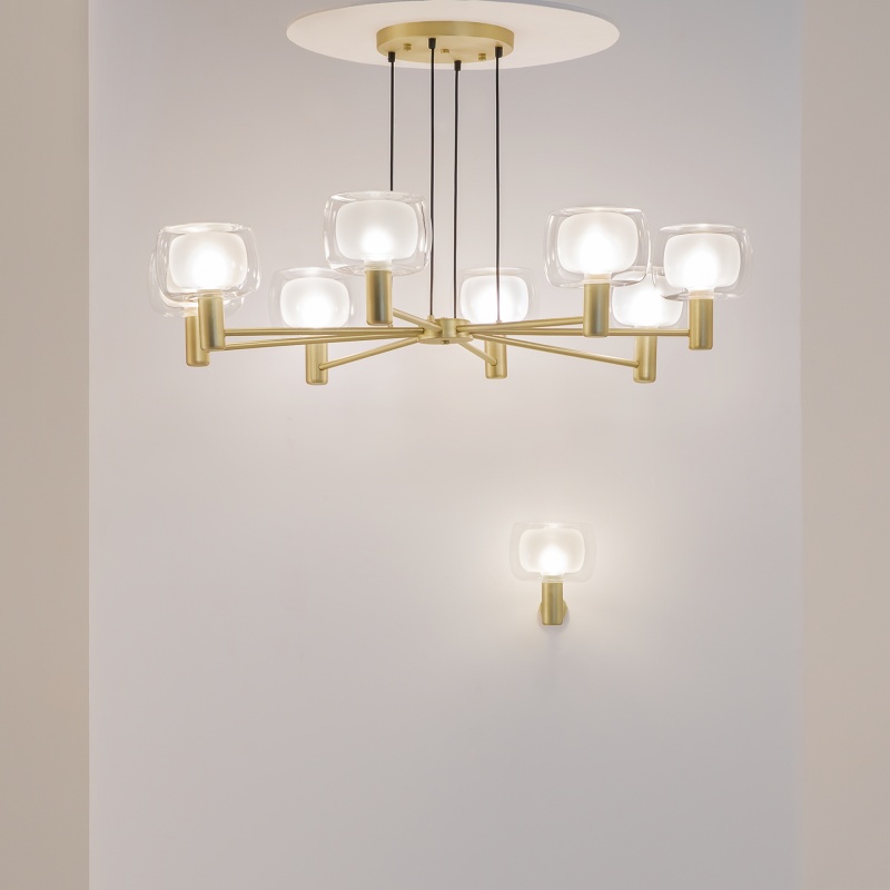 Люстра на штанге Maytoni MOD411PL-08G