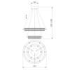 Подвесная люстра Eurosvet 90241/2 черный/ золото Smart