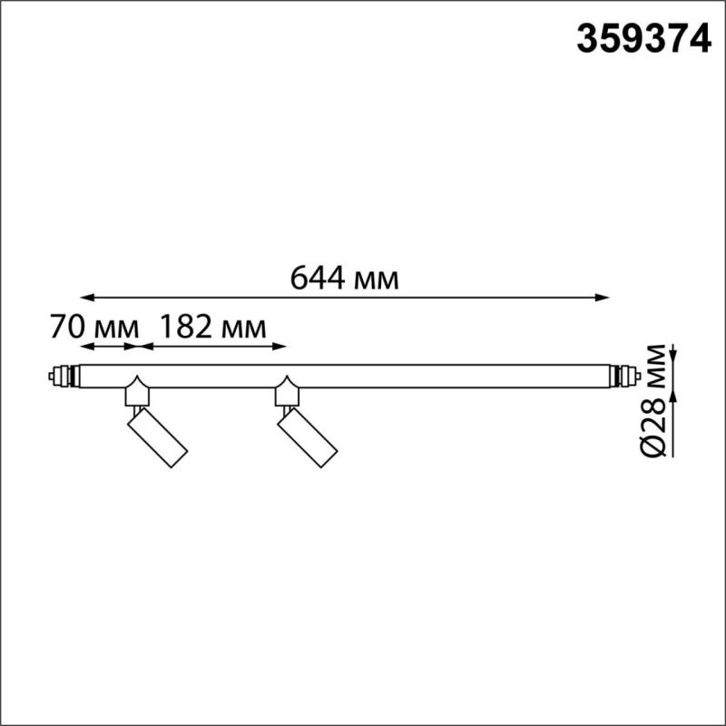 359374 NT Светильник LED 10Вт 3000-6000К 48В IP20 KONST