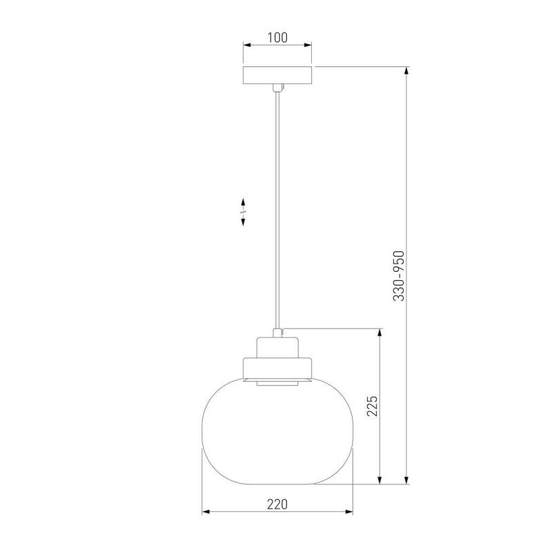 Подвесной светильник Eurosvet 50241/1 LED прозрачный