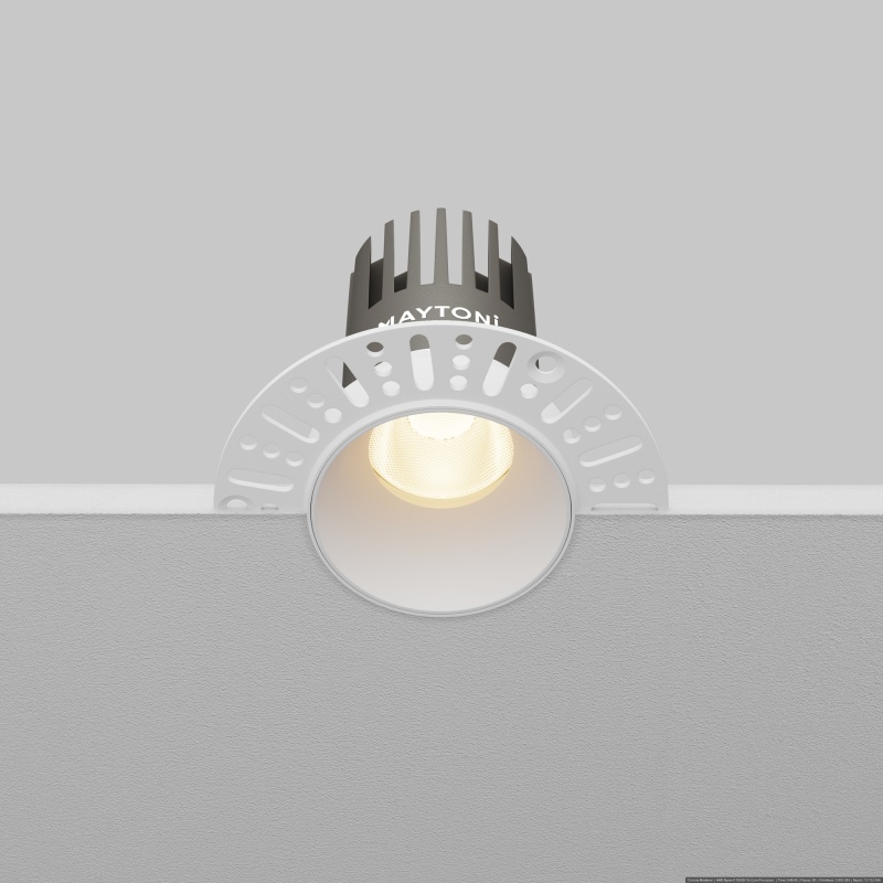 Встраиваемый светильник Maytoni DL119-10W-3K-TRS-W