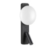 7048/5WL HIGHTECH ODL25 473 металл/акрил черный Настенный светильник IP20 LED 1*5W + 1*3W 2700K CRI>90 ALBERGO