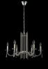 Подвесная люстра Crystal Lux AURELIO SP6 GOLD+CHROME/TRANSPARENT