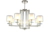 Подвесная люстра Crystal Lux NICOLAS SP-PL8 NICKEL/WHITE