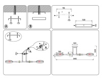 Люстра на штанге Ambrella Light TR8248