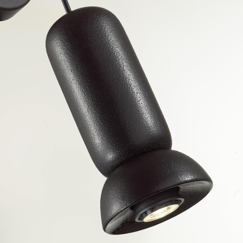5054/1WD PENDANT ODL24 379 черный/металл/керамика Бра GU10 LED 4W KERAMA